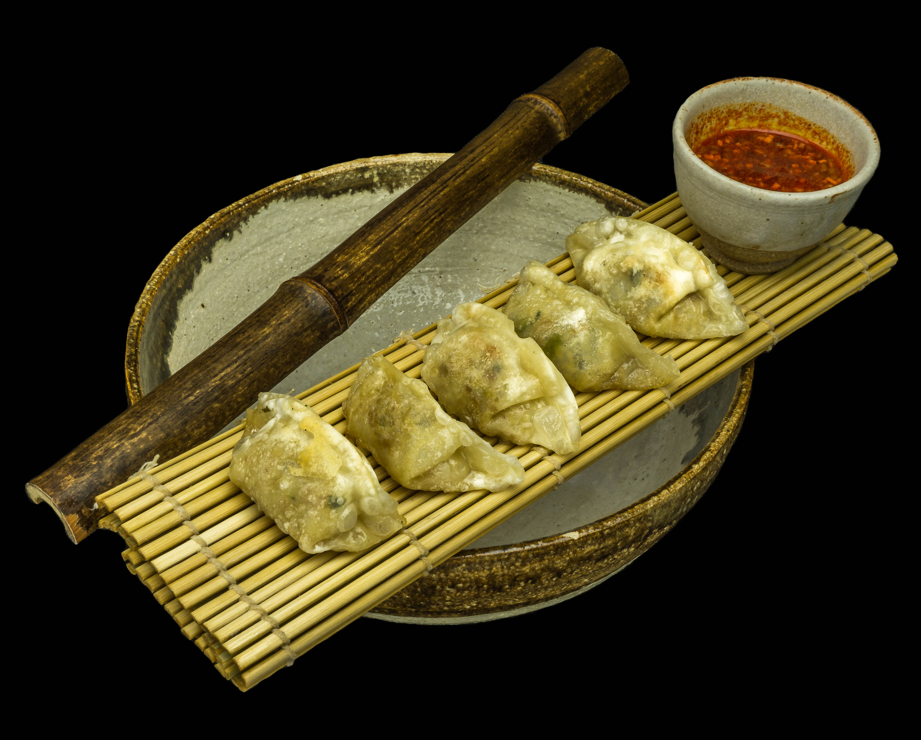 gyoza - 20 zł smażone pierożki z nadzieniem warzywnym- 5 szt.